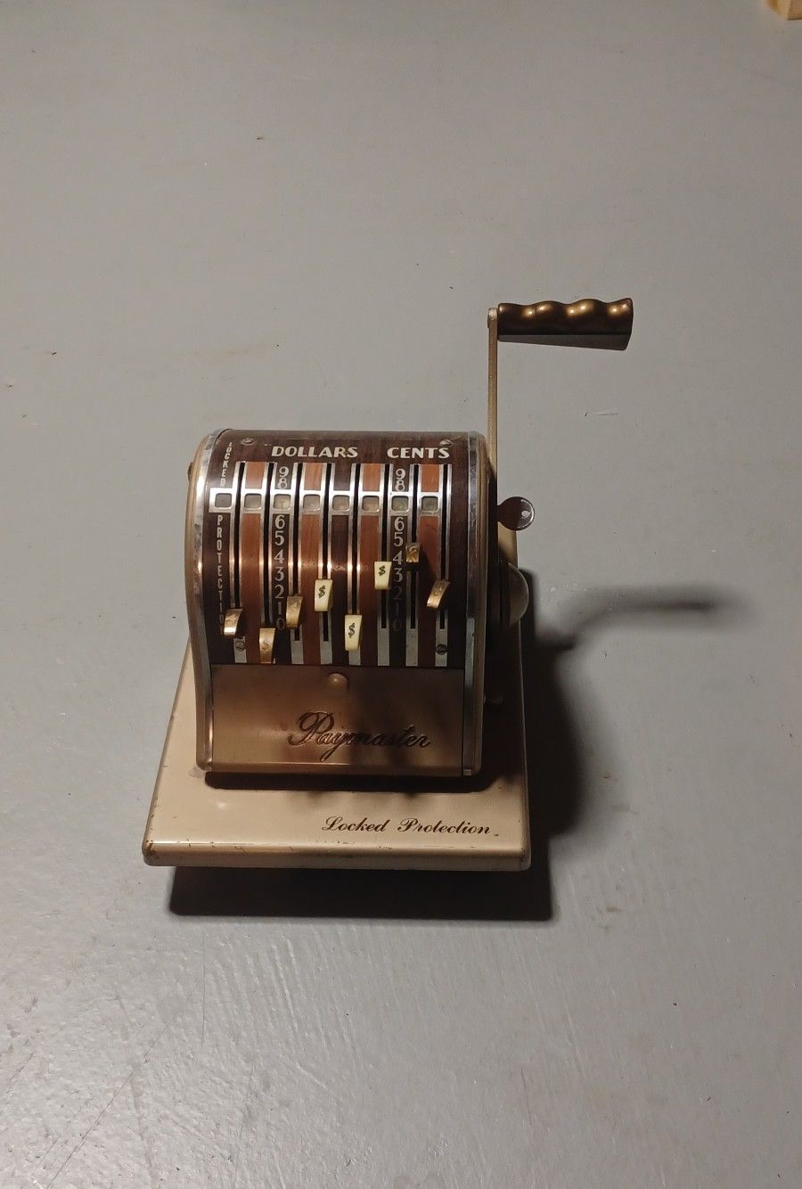 Paymaster lock protection series S-1000 check Printer with key