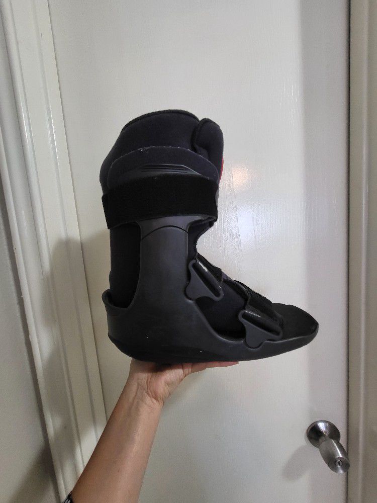 Medical Boot And Crutches 