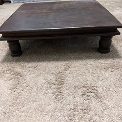 Coffee/Accent/Floor Table - Dark Wood
