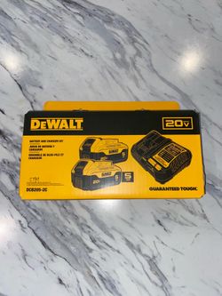 Dewalt 20v 5ah 2-pack battery and charger kit