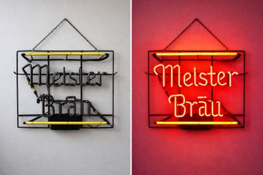Vintage 1986 Meister Brau Neon Beer Sign – Original Universal Electric – Works Perfect