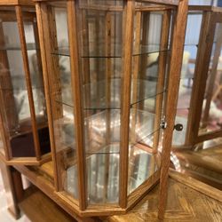Small 3-sided Curio Cabinet