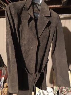 Never worn suede leather jacket, small