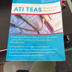 ATI TEAS Study guide Version 6 Book