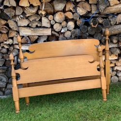 Full size headboard and footboard with rails