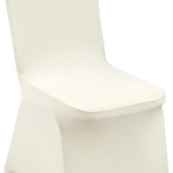 100pcs - Ivory Chair Covers Polyester Spandex Chair Cover Stretch Slipcovers for Wedding Banquet