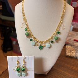 Set term necklace with matching earrings 6 variations nautical st Patrick’s love