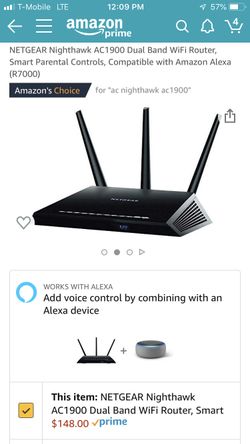 Brand new Nighthawk AC1900 WiFi router