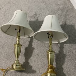 Two Golden Lamps For $30 Both