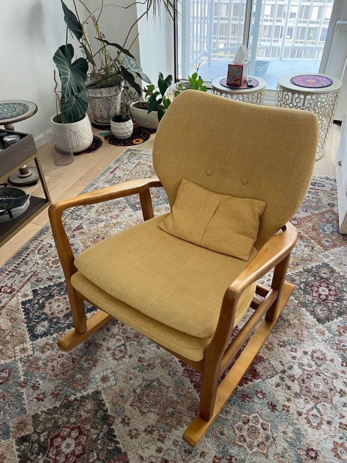 Yellow Rocking Chair