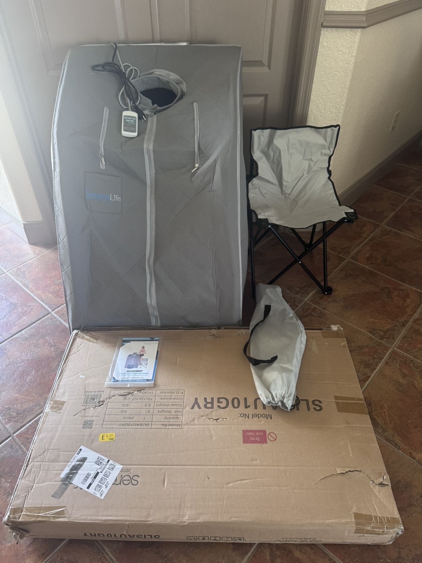 SERENELIFE PORTABLE INFRARED SAUNA WITH HEATED FOOT PAD $250 OBO