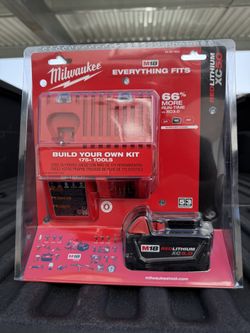 Milwaukee M18 Charger + M18 REDLITHIUM XC5.0 Battery – New 