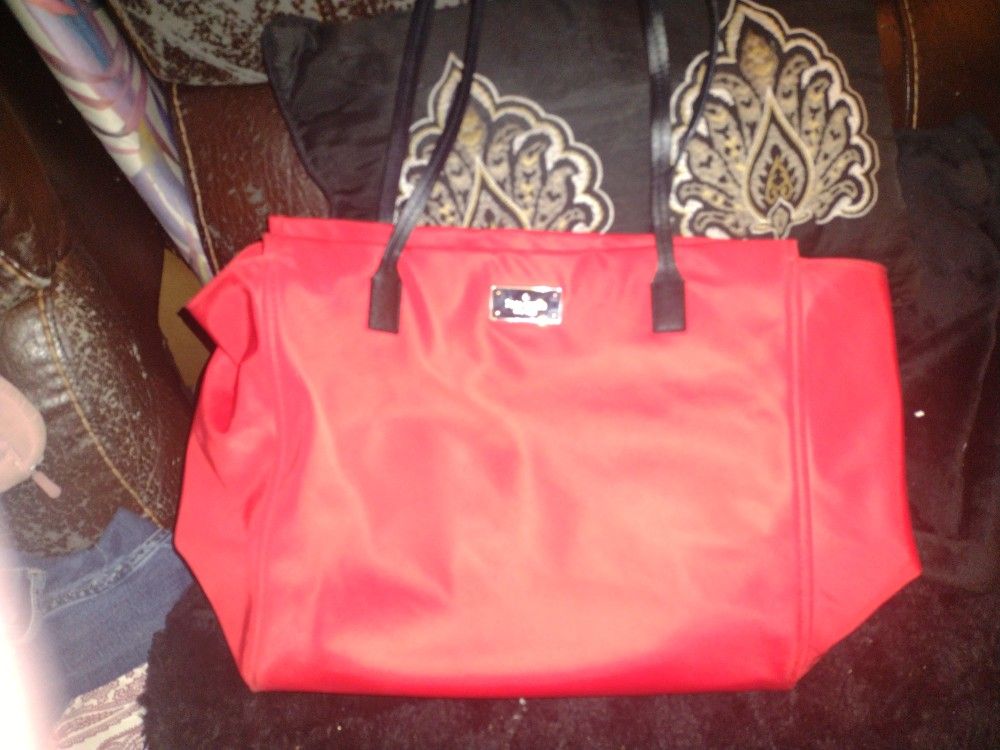 Red Kate Spade Handbag With Matching Black Wallet. Both In GREAT Condition!