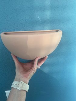 Orren Ellis Nis Ceramic Half Moon Wall Sconce – Terra Cotta