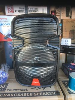 Eight inch rechargeable Bluetooth speakers/aux/fm/USB and SD port/microphone for karaoke/brand new!!