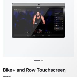Peloton Bike Row And Treadmill Touchdcreen