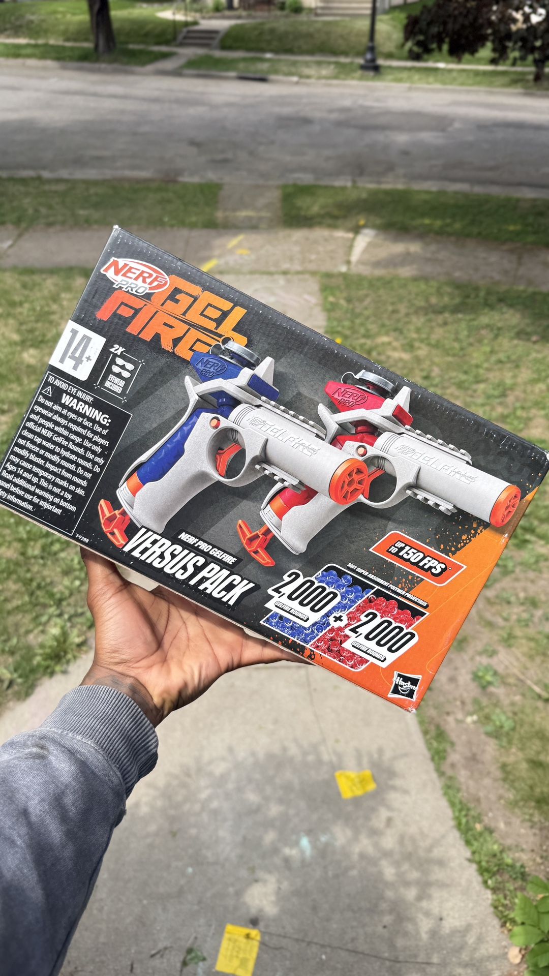 Nerf Pro Gelfire Versus Pack Includes 2 Blasters, 4,000 Gelfire Rounds, 60 Round