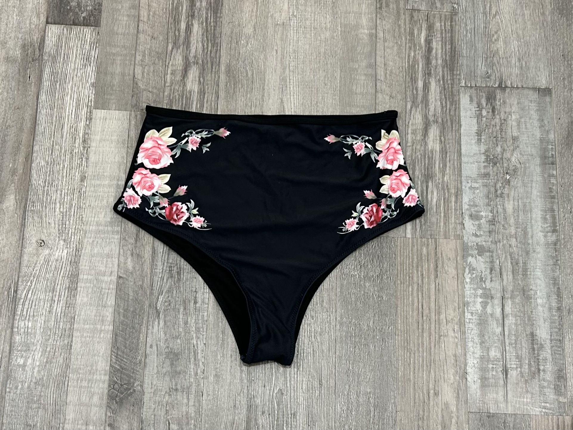 Floral High Waist Swim Bottom