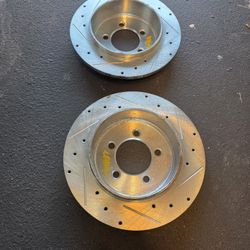 NEW Drilled & Slotted Brake Rotors (Pair) – Detroit Axle