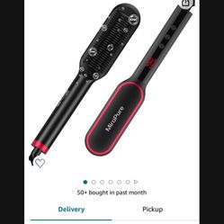 New MiroPure Hair Straightener Brush  with LCD Display