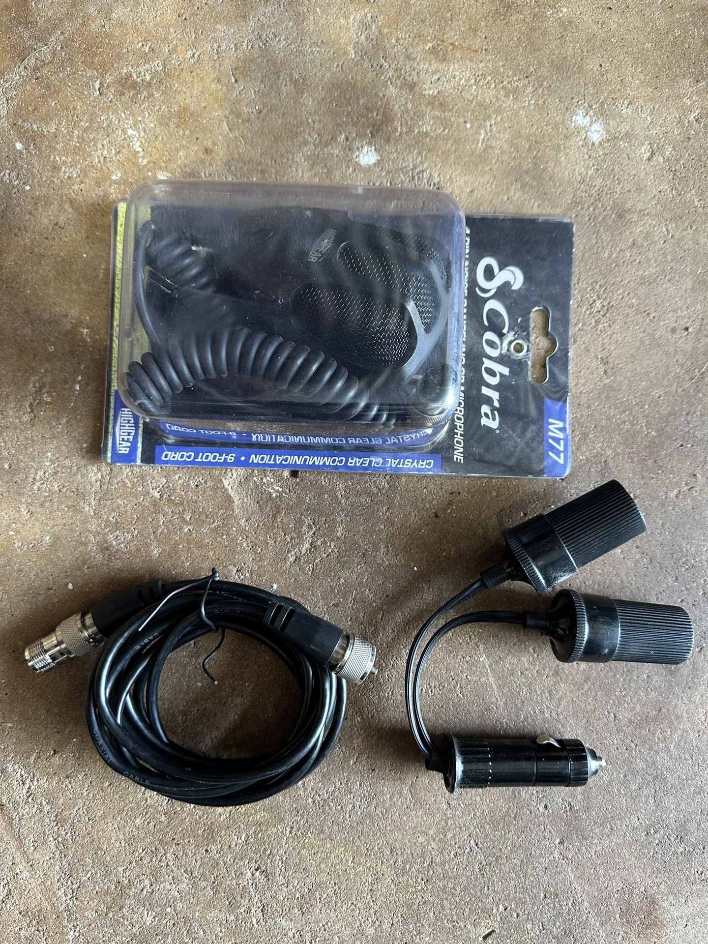 CB Radio Mic And  Coax Cable
