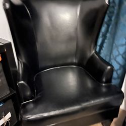 (Leather)Christopher Knight Home High Back wing Chair 