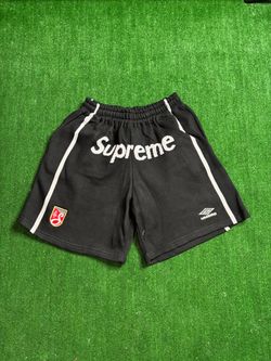 Supreme x Umbro Black Soccer Shorts