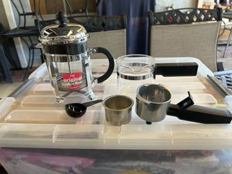 French Press $10.00.  Chino, ca