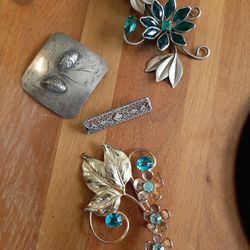 Estate Jewelry Sterling silver Antique designer signed pieces