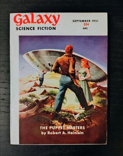 Galaxy Sci-Fi Magazine, Sept 1951 - High Grade Heinlein Puppet Masters