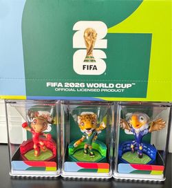 🇲🇽 🇺🇸 🇨🇦 FIFA 2026 World Cup Mascot Figurine Set 🇲🇽 🇺🇸 🇨🇦
