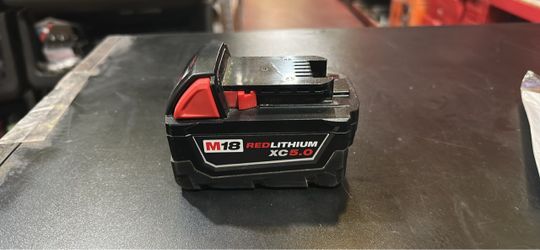 Milwaukee m18 5.0 battery only asking $95 (financing available)