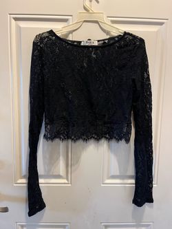 Black lace top