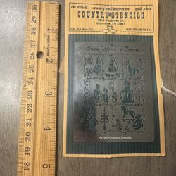 Country Stencils tin stencil - 1989 - NEW 