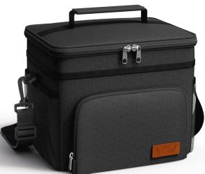 Insulated Lunch Box Men Women Leak-Proof Cooler Lunch Bag 9L