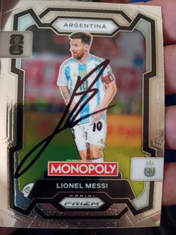 Lionel Messi signed autograph card soccer Argentina Miami