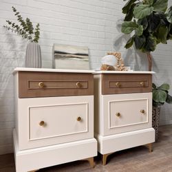 Mid Century Modern Style Matching Nightstands