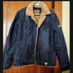 Men's Sherpa Lined Denim Jacket 