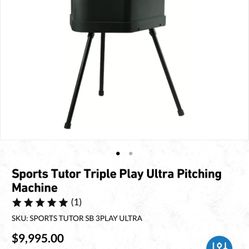 Sports Tutor Triple Play Ultra Pitching Machine 