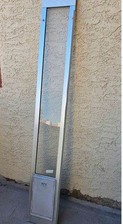72" Tall  Patio dog door insert  * MEDIUM*