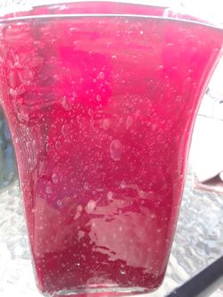red vase