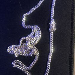 Silver Cuban Link Necklace 