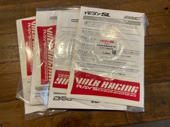 Genuine Volk Racing TE37SL 17/18" Spoke Sticker in Red