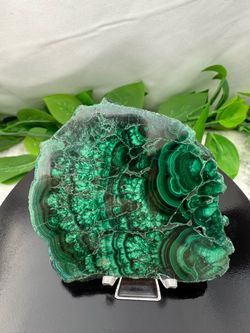 Rare Crystal Malachite Slab