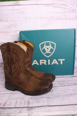 Ariat Kids Workhog XT Coil Square Toe Western Boots Size 6 Brown 10042412