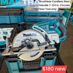 Makita,
18V X2 LXT 
Lithium-Ion (36V)
Brushless Cordless Rear
Handle 7-1/4 in. Circular
Saw Tool only