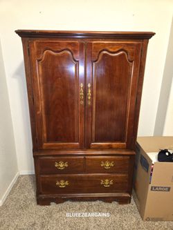 Thomasville Armoire & 2 Nightstands