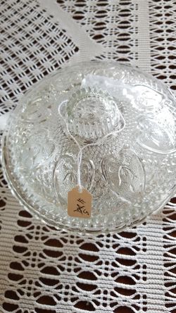 Lovely Large 7 inch Covered Candy Dish