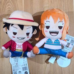 One Piece Luffy Nami Plush Dolls Set