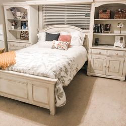 Bedroom Furniture Set – Entertainment Stand + Bed Frame